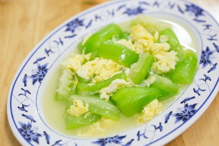 เมนูแตงกวาผัดไข่