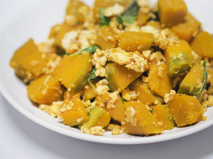 เมนูฟักทองผัดไข่