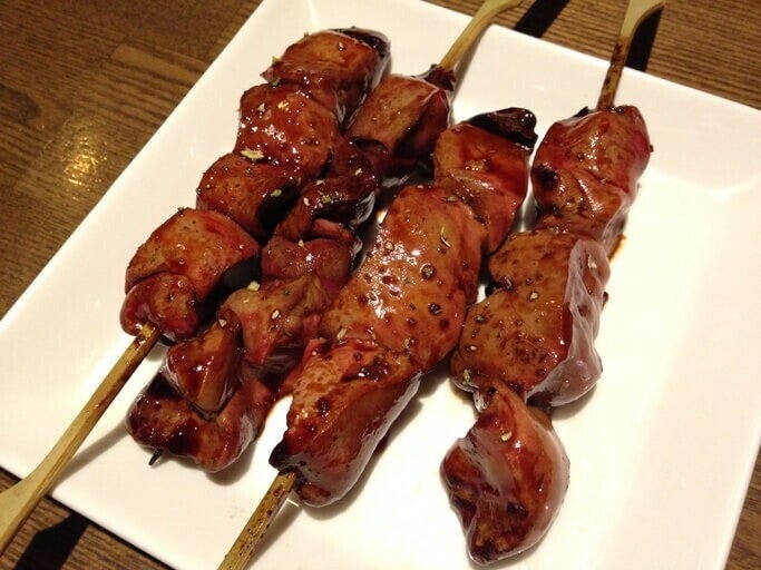 เมนูข้าวหน้าตับไก่ย่าง